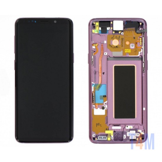 TOUCH+DISPLAY+FRAME SAMSUNG GALAXY S9/G960F PURPLE (SERVICE PACK GH97-21696B)